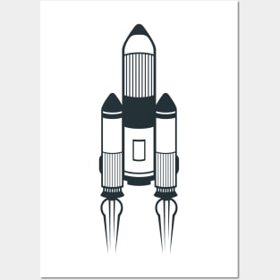 Ilustration Rocket Posters and Art